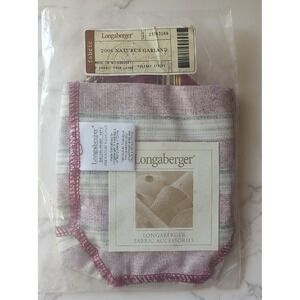 Longaberger Liner 2006 Nature's Garland Holiday Stripe NIB Item# 23363166 A7